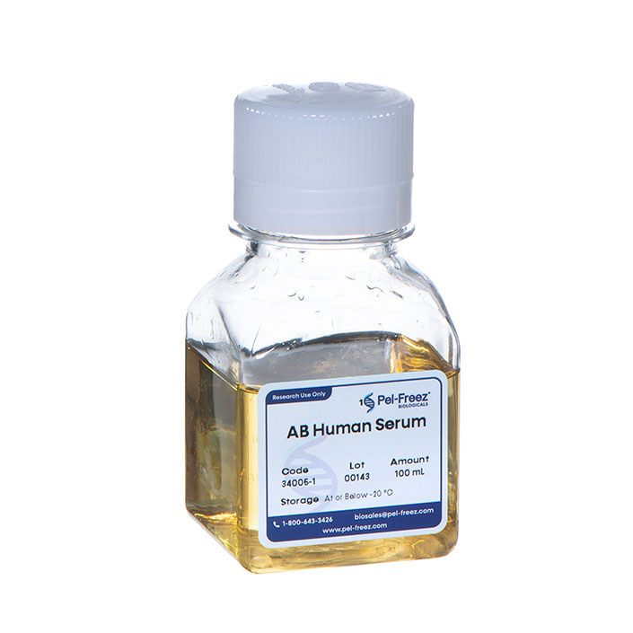 AB human serum Poly bottle of